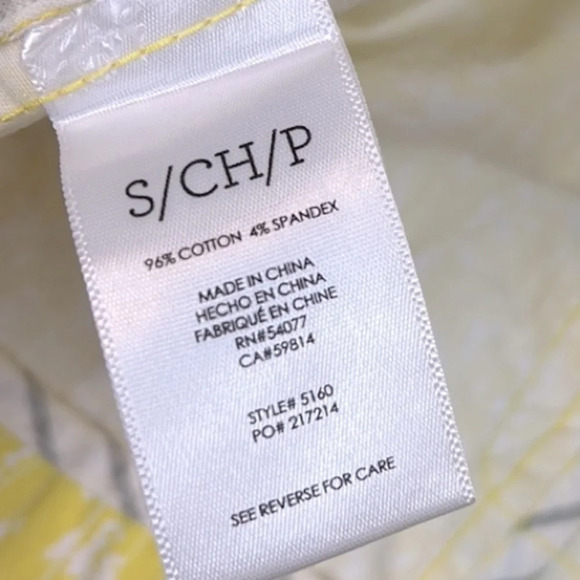 Cabi Women’s Yellow & White Button Up Jacket Size Small - Picture 4 of 6